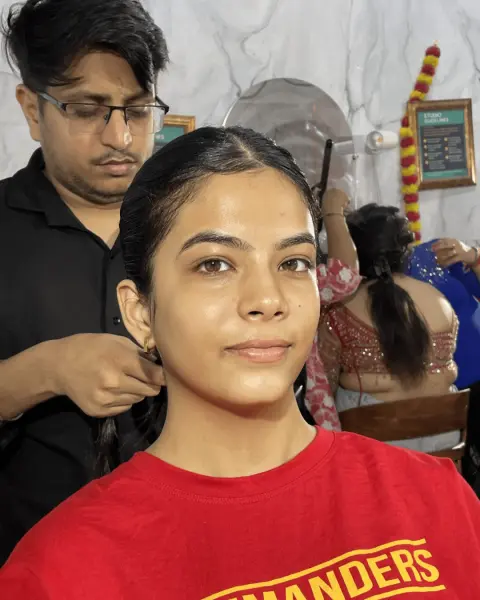 Before: Bridal look by Chetali